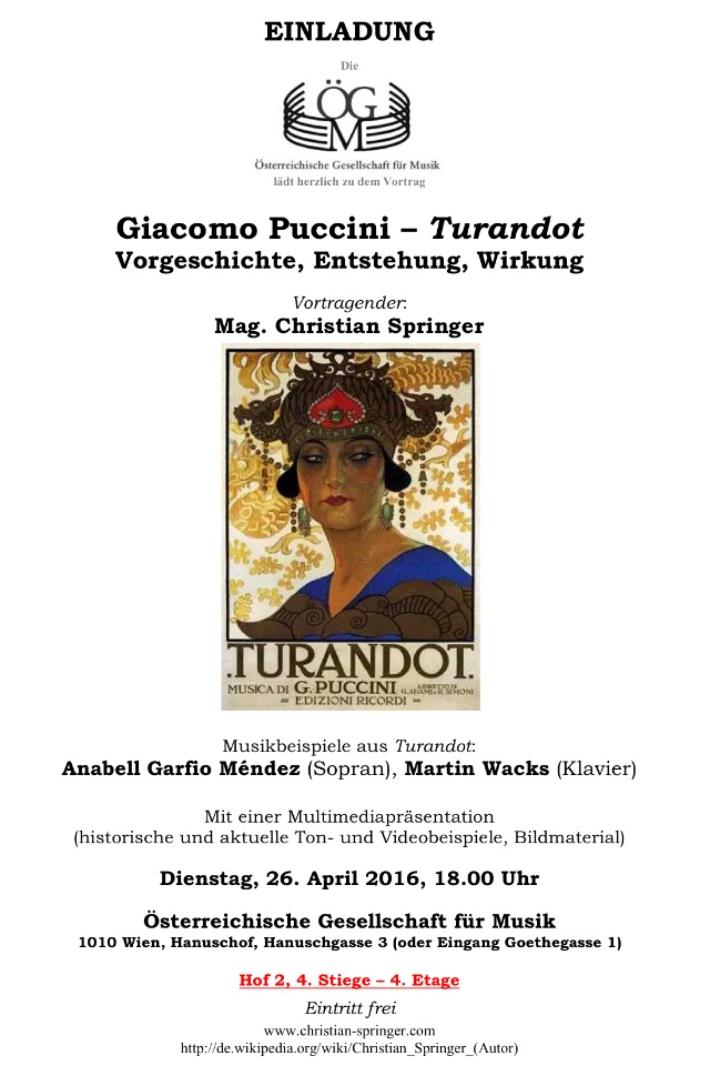 Springer Puccini Turandot