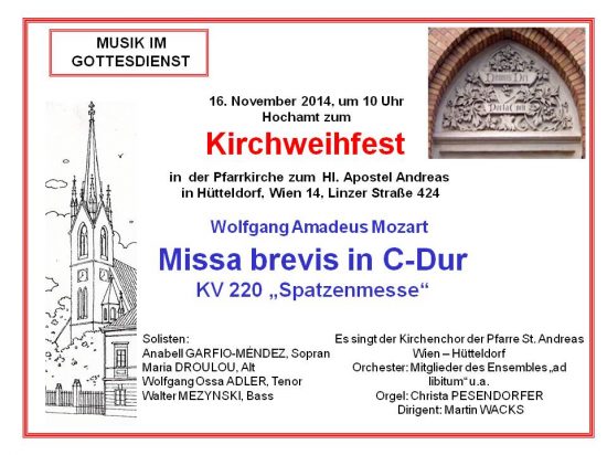Mozart: Spatzenmesse