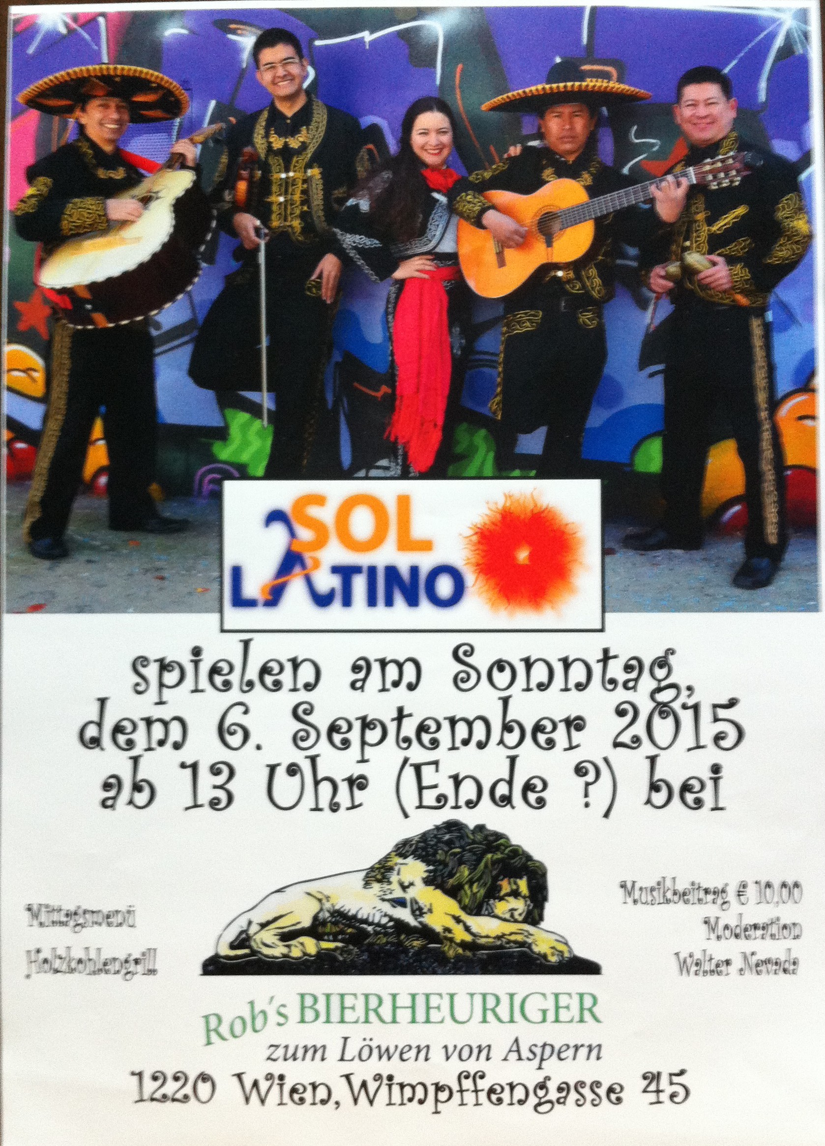 Gastspiel: Sol Latino im Bierheurigen