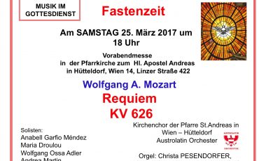 Mozart Requiem in der Fastenzeit