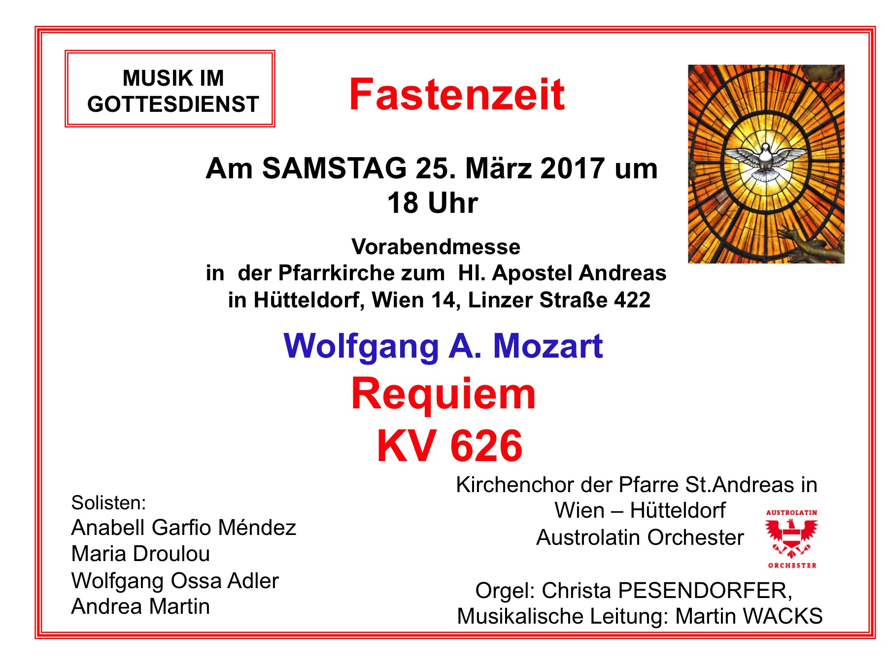 Mozart Requiem in der Fastenzeit