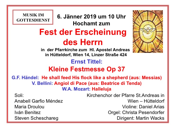 Dreikönig Kleine Festmesse von Tittel