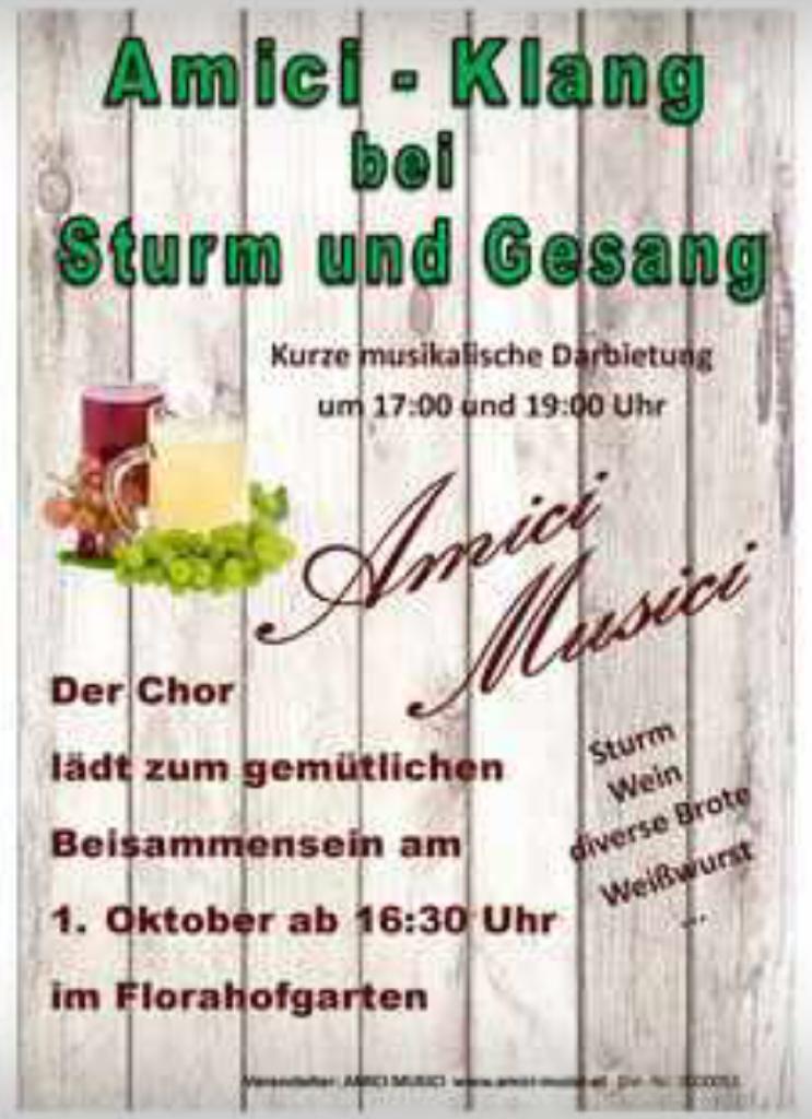 Amici-Klang bei Sturm und Gesang