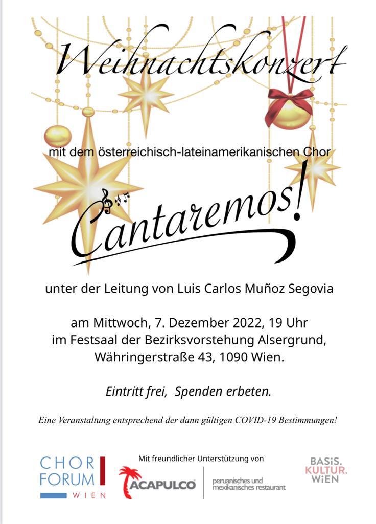 Chor Cantaremos: Weihnachtskonzert