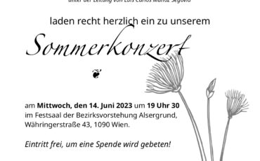 Sommerkonzert Cantaremos