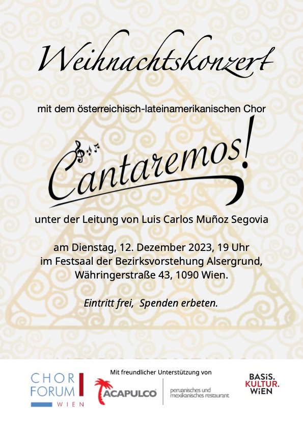 Cantaremos Weihnachtskonzert