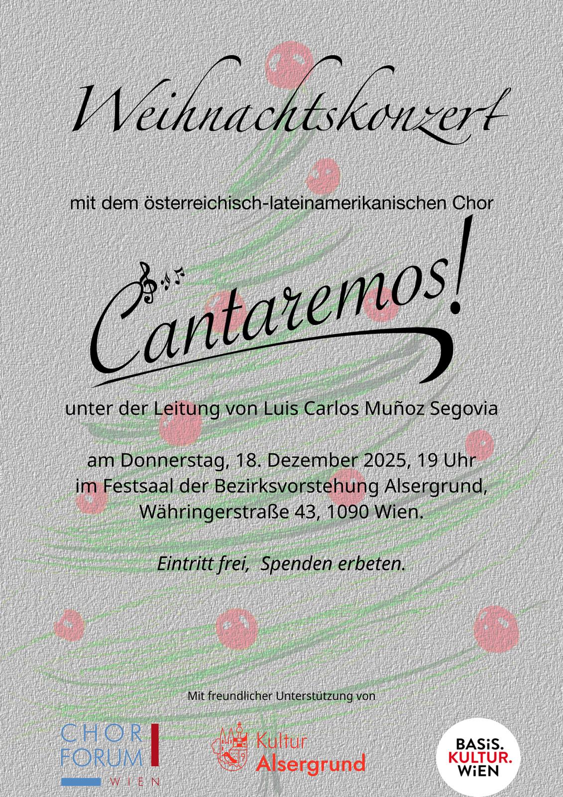 Cantaremos Weihnachtskonzert